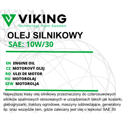 Olej silnikowy VIKING 10W30 0,6l